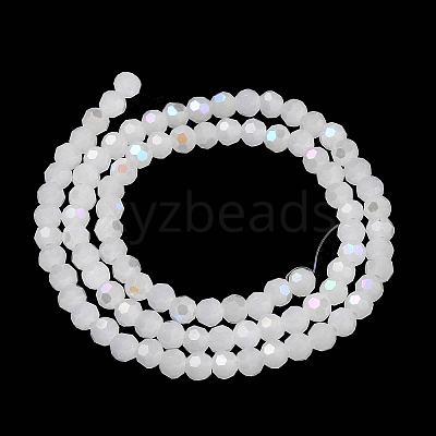 Imitation Jade Glass Beads Strands EGLA-A035-J4mm-L05-1