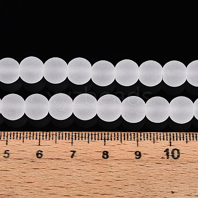 Transparent Glass Beads Strands GLAA-T032-T8mm-MD13-1