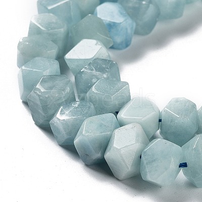 Natural Aquamarine Beads Strands G-D091-A19-1