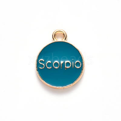 Alloy Enamel Pendants ENAM-S124-01B-05L-1