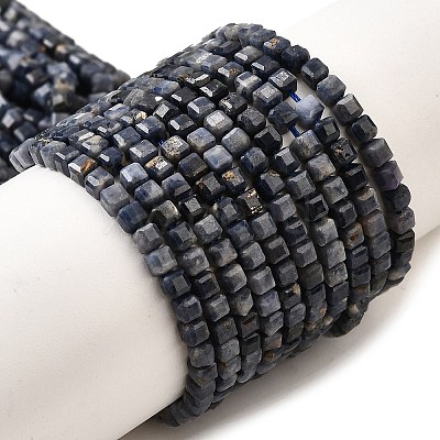 Natural Sapphire Beads Strands G-G259-B04-3x3mm-1