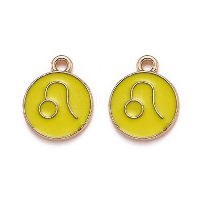 Alloy Enamel Pendants ENAM-S124-01B-14G-1