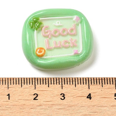 Opaque Resin Cabochons RESI-F049-01C-1