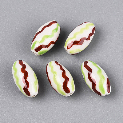 Handmade Porcelain Beads PORC-T134-15B-1