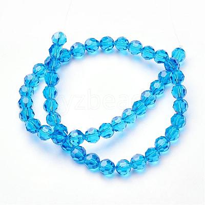 Imitation Austrian Crystal Bead Strands G-M181-8mm-25A-1