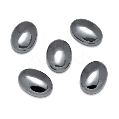 Non-magnetic Synthetic Hematite Cabochons G-P162-04-18x25mm-01-1