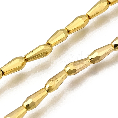 Electroplate Glass Beads Strands EGLA-F166-09G-1