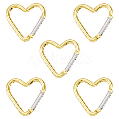 5Pcs Zinc Alloy Spring Gate Rings FIND-TA0009-73J-1