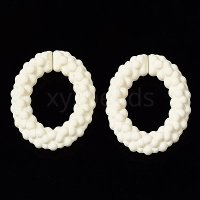 Spray Painted CCB Plastic Linking Rings CCB-Q091-011F-1
