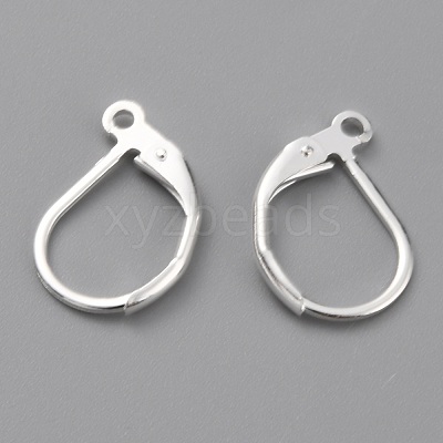 Brass Leverback Earring Findings KK-O131-09S-1