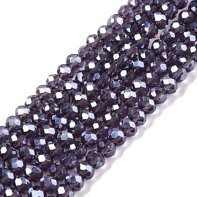 Electroplate Glass Beads Strands EGLA-A044-T2mm-A15-1