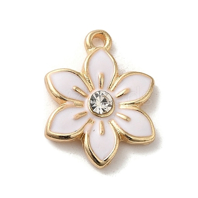 Flower Alloy Enamel Pendants ENAM-A007-06KCG-05-1