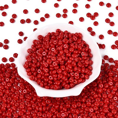 Opaque Colours Glass Seed Beads SEED-Q042-01A-D05-1