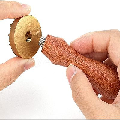 1Pc Brass Stamp Head DIY-OC0004-18E-1
