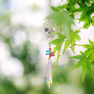 Crystal Glass Sun Catcher Pendant PW-WG51014-03-1