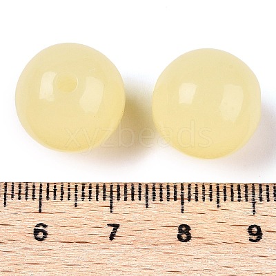 Opaque Acrylic Beads OACR-H038-09-02-1