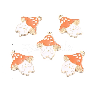 Autumn Theme Alloy Enamel Pendants ENAM-E361-03LG-1