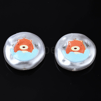 3D Printed ABS Plastic Imitation Pearl Beads KY-S163-429-1