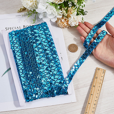 Plastic & Polyester Paillette Beads OCOR-WH20016-04E-1