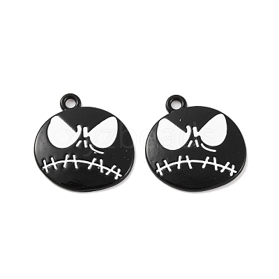 Halloween Theme Rack Plating Alloy Pendants FIND-M020-01A-EB-1