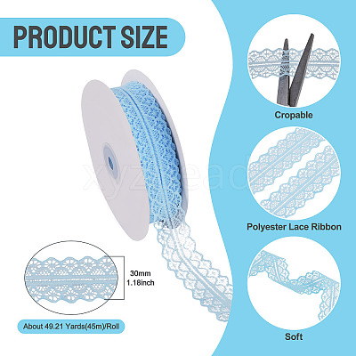Polyester Lace Ribbon OCOR-TAC0025-008C-1
