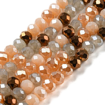 Glass Beads Strands EGLA-A034-M6mm-34-1