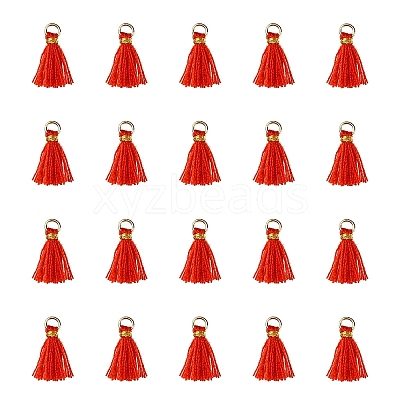 Polycotton(Polyester Cotton) Tassel Pendant Decorations FIND-YW0004-58B-1