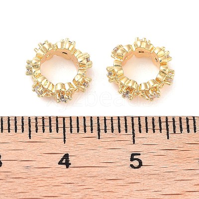 Sakura Cherry Blossom Flower European Beads KK-B102-35G-1