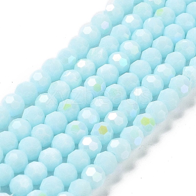 Opaque Glass Beads Strands EGLA-A035-P6mm-L10-1