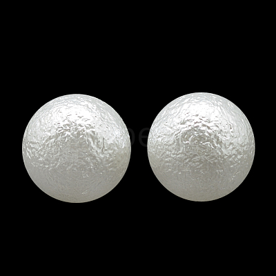 Imitation Pearl Acrylic Beads X-ACRP-R008-3mm-01-1