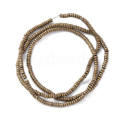 Electroplated Non-magnetic Hematite Beads Strands G-P571-A01-01H-1