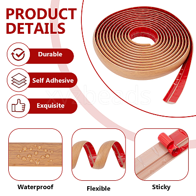 Self-adhesion PVC Edge Guard Strips DIY-WH0591-569A-1