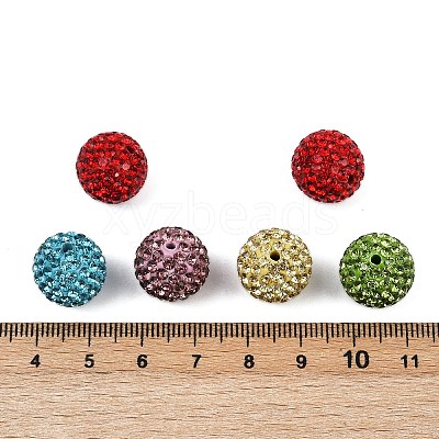 Pave Disco Ball Beads RB-Q195-14mm-M-1