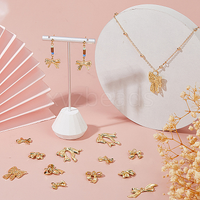 32Pcs 8 Styles Alloy Pendants FIND-HS0001-94-1