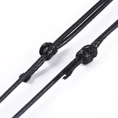 Adjustable Korean Waxed Polyester Cord Necklace Making X-AJEW-JB00493-01-1