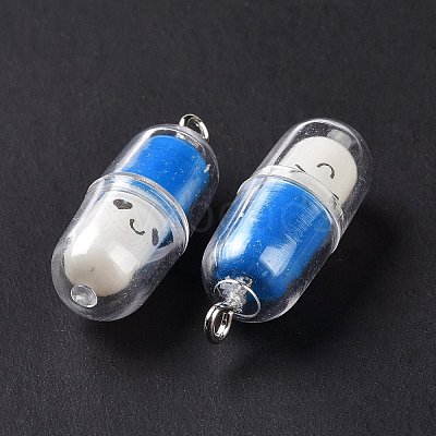 Translucent Plastic Pendants X-KY-L006-29F-1