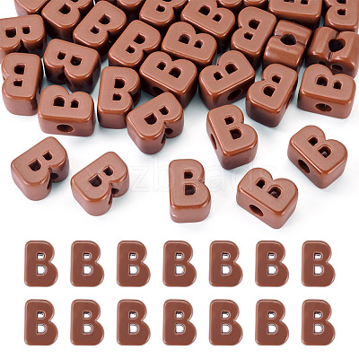 Opaque Acrylic European Beads OACR-TAC0019-006B-1