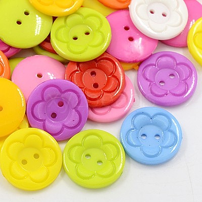 Acrylic Sewing Buttons for Clothes Design BUTT-E083-C-M-1