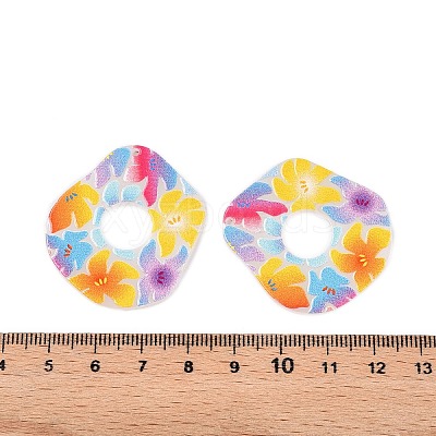 Printed Acrylic Pendants OACR-T028-08A-1