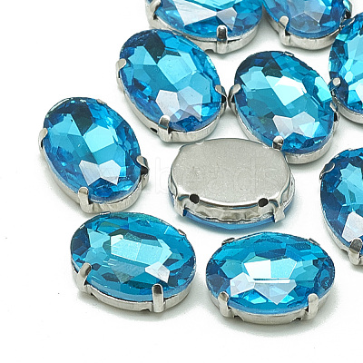 Sew on Rhinestone RGLA-T091-10x14mm-12P-1