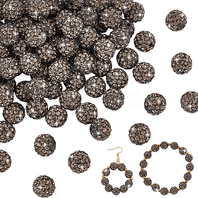 100Pcs Polymer Clay Rhinestone Beads RB-PH0001-43C-1