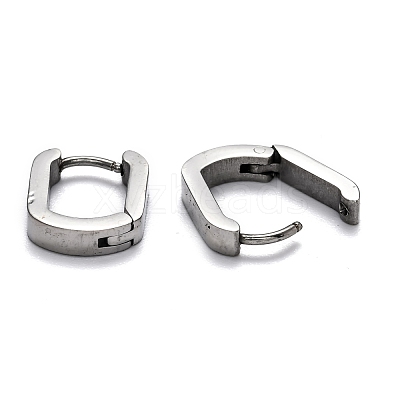 Tarnish Resistant 304 Stainless Steel Huggie Hoop Earrings STAS-H156-11B-P-1