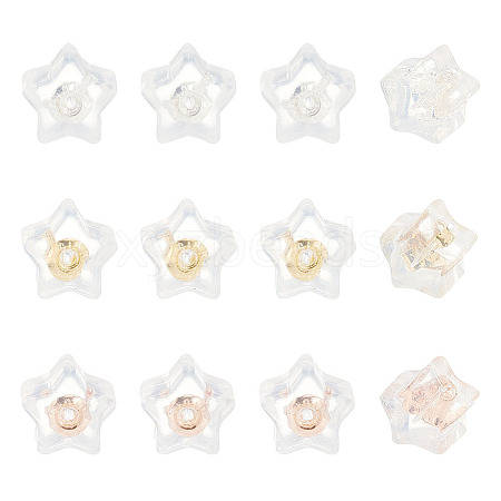 36Pcs 3 Colors Silicone Ear Nuts SIL-AR0001-08-1