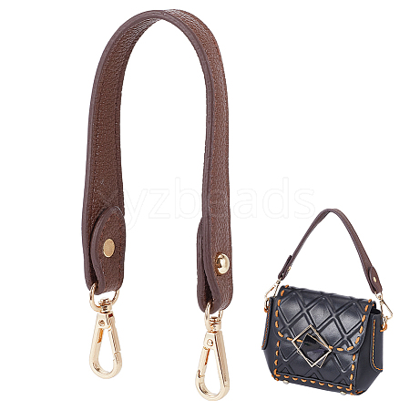 Litchi Texture PU Leather Wide Bag Handles FIND-WH0005-28B-1