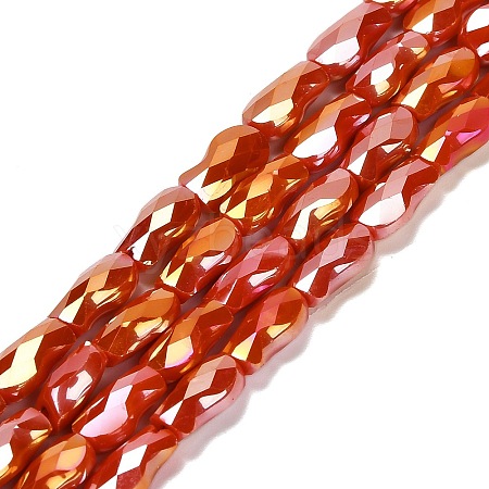 Electroplate Glass Beads Strands EGLA-P066-01A-AB07-1