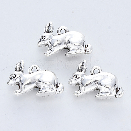 Tibetan Style Alloy Pendants X-TIBE-R316-017AS-RS-1