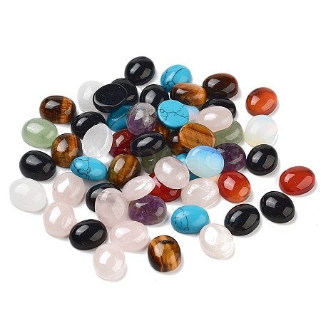 Natural & Synthetic Gemstone Cabochons G-J069-10x12mm-M-1