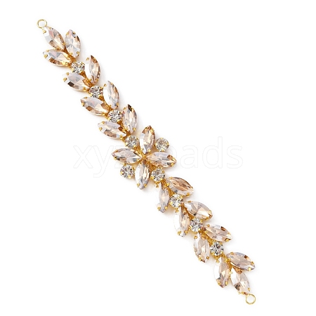 Shiny Flower Rhinestone Trim FIND-WH0050-25-1