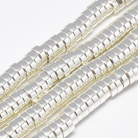 Electroplate Non-magnetic Synthetic Hematite Beads Strands G-Q465-37S-1