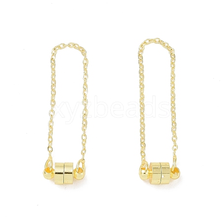 Brass Magnetic Clasp with Cable Safety Chain LS-KK-F839-035G-1